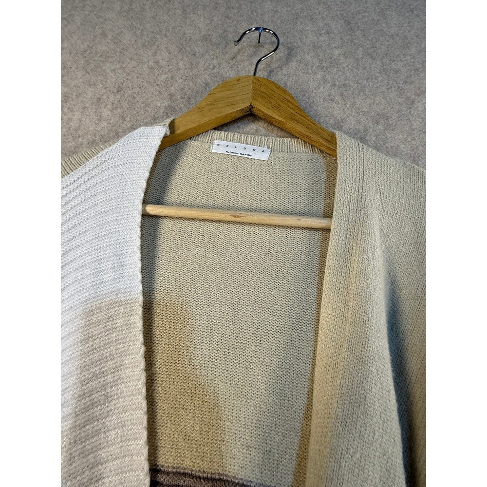 Exlura Colorblock Patchwork Open Front Cardigan S… - image 3